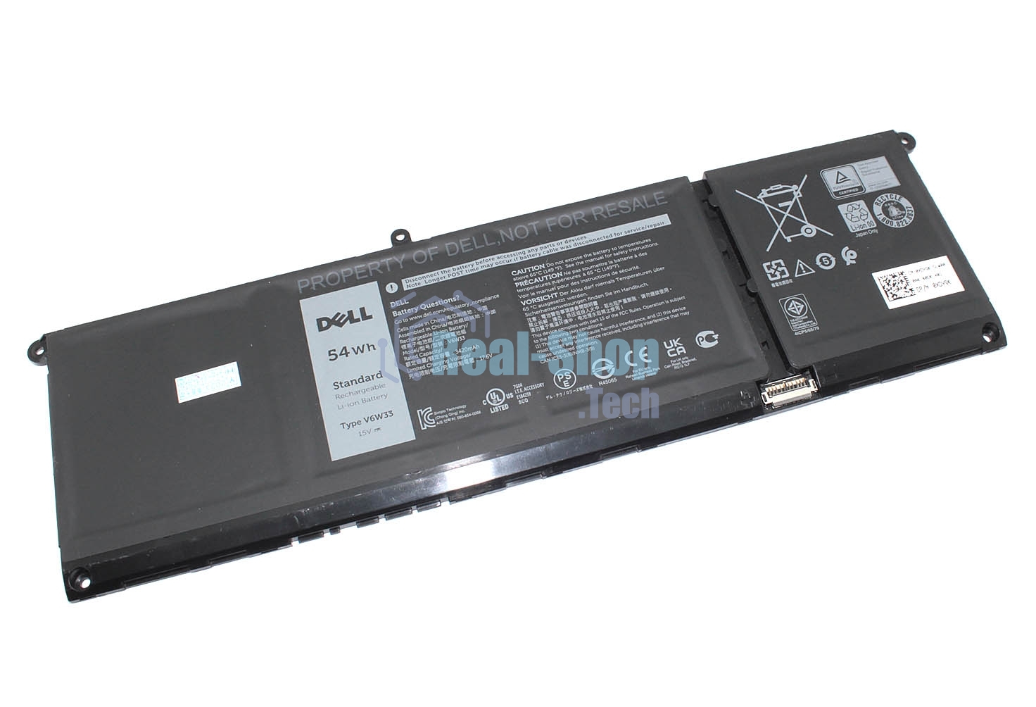 Аккумуляторная батарея для ноутбука Dell Inspiron 13 5310 15V 3600mAh