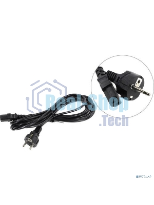 Кабель питания ExeGate Special PC-5S (Евровилка Schuko->С13) 3*0.5, CCA, черный, 5м