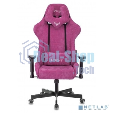 Кресло игровое Бюрократ VIKING KNIGHT LT15 FABRIC малиновый крестовина металл/пластик