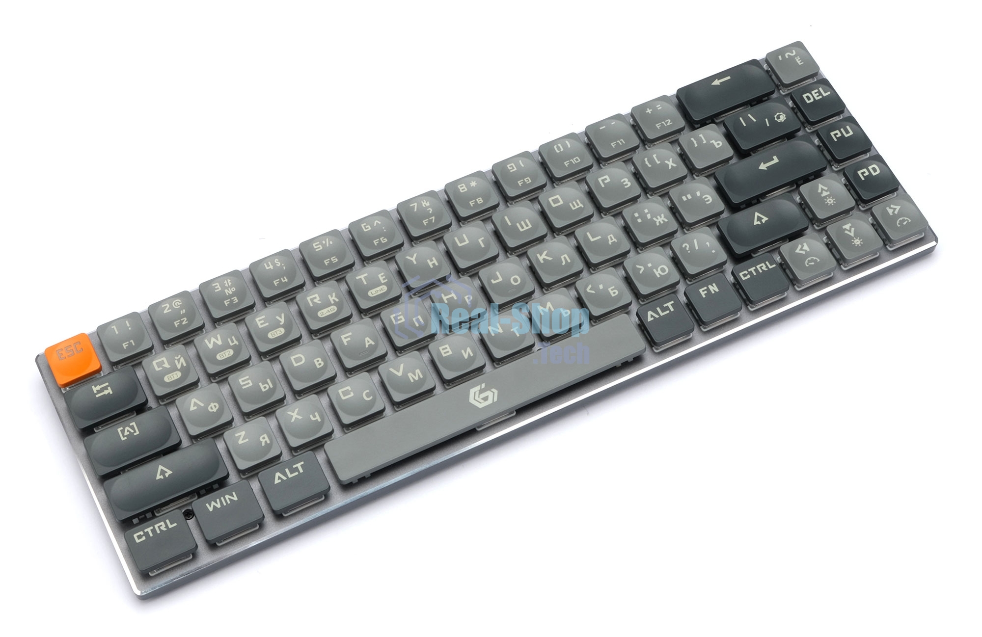 Клавиатура беспроводная Gembird KBW-7 Bluetooth, USB серая