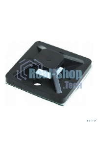 Площадка самоклеящаяся Rexant 20х20 мм, черная (10 шт/уп)