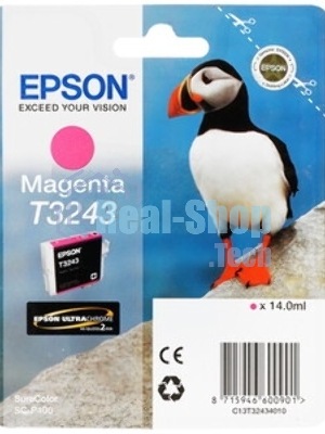 Картридж струйный Epson T43U (C13T43U340) пурпурный (200 мл) для SureLab SL-D800