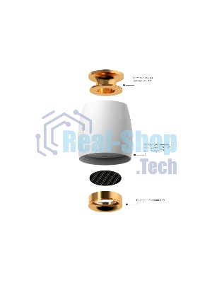 Корпус светильника C1141 SWH белый песок D100*80*H100mm MR16 GU5.3