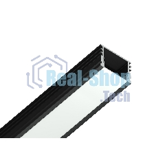 Алюминиевый профиль Ambrella light GP1750BK черный 2000*15.7*12