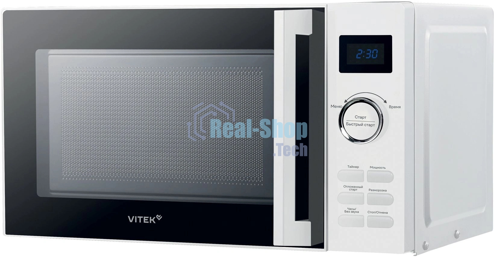 Микроволновая печь Vitek VT-MW1525 белый, 25 л, 900 Вт, переключатели - кнопки, поворотный механизм