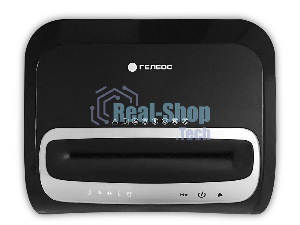 Шредер ГЕЛЕОС УМ35-5, (DIN P-5), фрагмент 1,9х14мм, 24-27 лист (70г/м2), CD/пл.карты/скрепки/скобы, 35 литров 