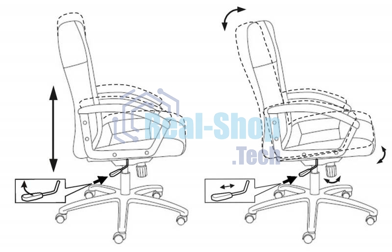 Кресло руководителя Бюрократ T-9908AXSN-Black черный 80-11, ткань, крестовина пластиковая