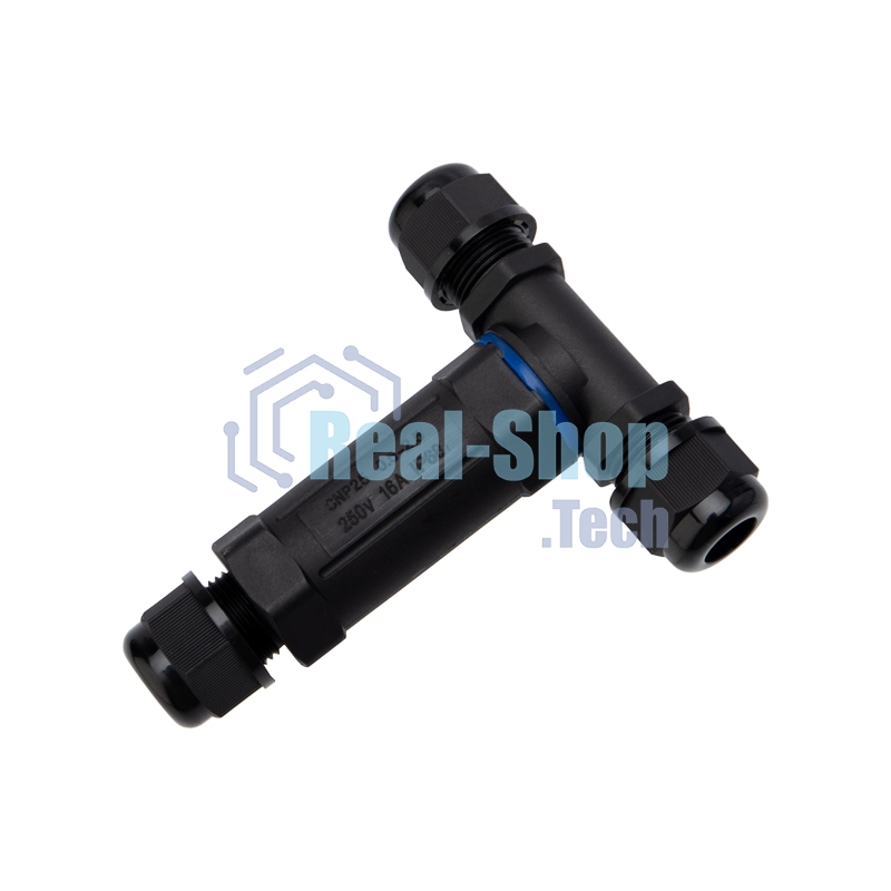 Кабельный коннектор T-образный (3PIN 0,5-2,5мм2) IP68 Rexant