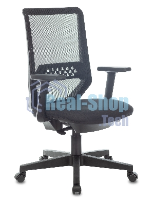 Кресло Бюрократ MC-611N TW-01 38-418 черный, сетка/ткань, 120 кг, механизм качания