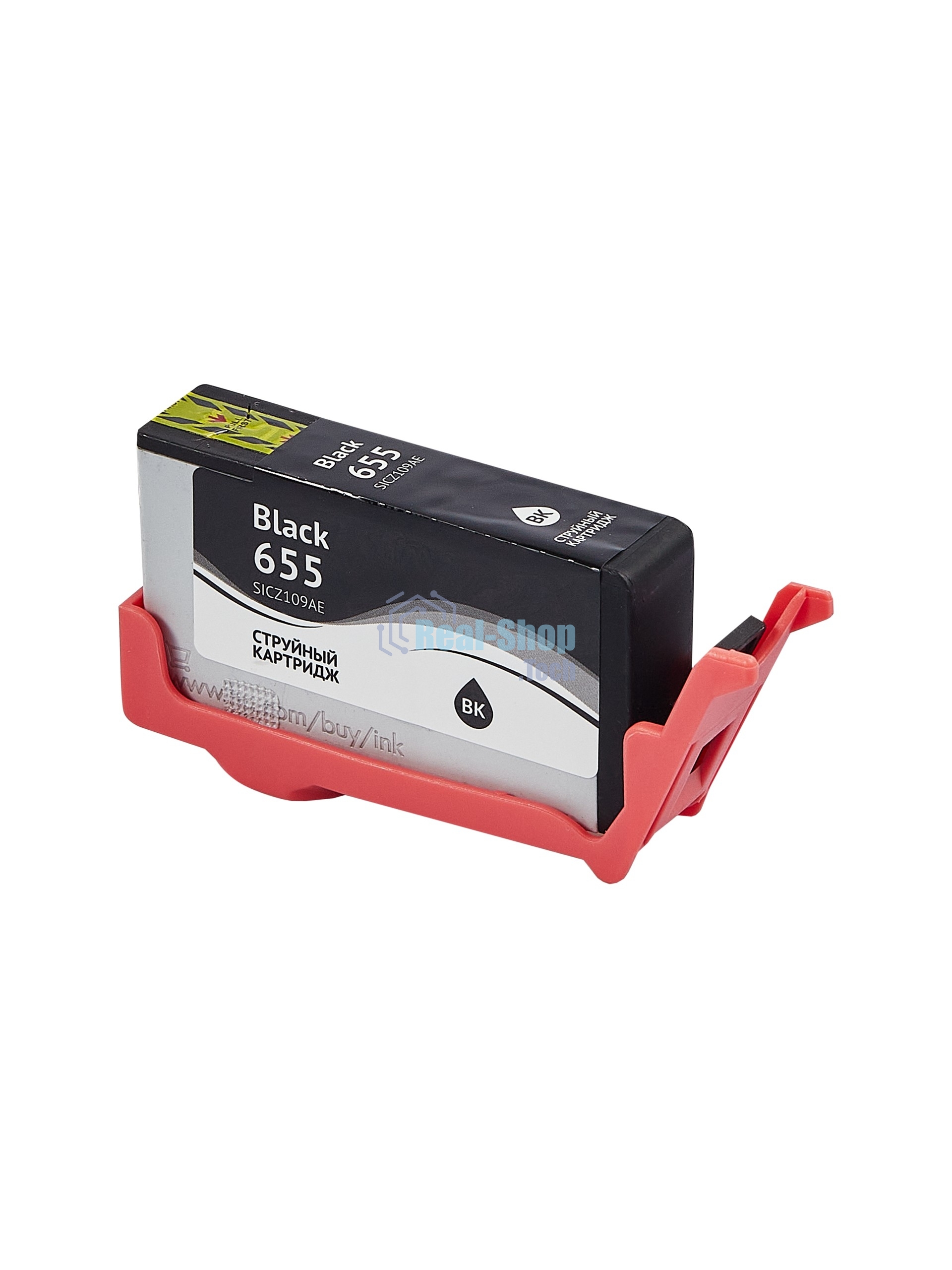 Картридж струйный Sakura CZ109AE (№655 Black) для HP, черный, 11 мл., 600 к.