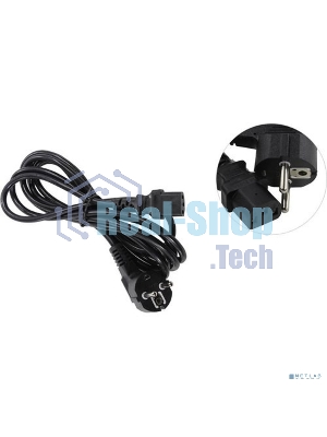 Кабель питания ExeGate Special PC-3S (Евровилка угловая Schuko->С13) 3*0.75, CCA, черный, 3м