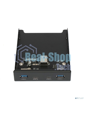 Планка на переднюю панель Gembird FP3.5-USB3-2A2C, USB, 2xUSB-A 3.0 + 2xType-C, 3.5