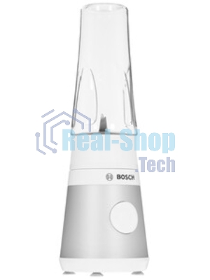 Блендер стационарный Bosch MMB2111T серебристый, 450 Вт, 1 скорость