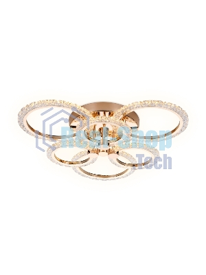 Потолочный светодиодный светильник FA418/3+3 GD золото 90W 580*540*120 (ПДУ РАДИО 2.4G)