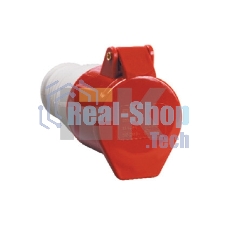Розетка кабельная 16А 380В 3P+PЕ ССИ-214 IP44 IEK PSR22-016-4