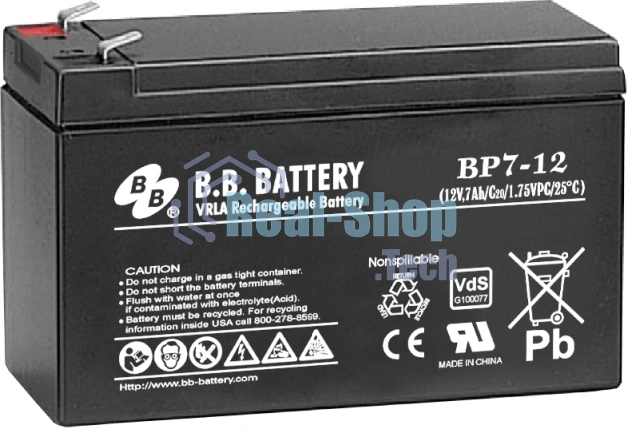 Аккумулятор B.B. Battery series BP/BP7-12/12V/7Ah