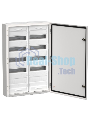 Корпус металлический ЩРн-120 (2х60) 835х570х140 IP54 бел. (одна дверь) TITAN 5 IEK TI5-50-N-2X060-54
