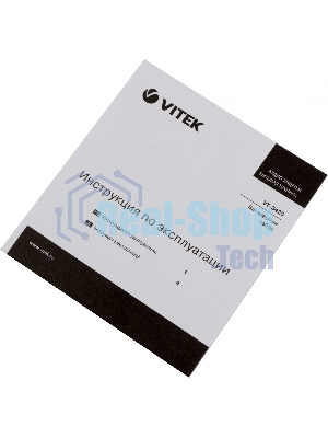 Блендер погружной Vitek VT-3425 черный/серебристый, 1000 Вт, 2 скорости, турбо