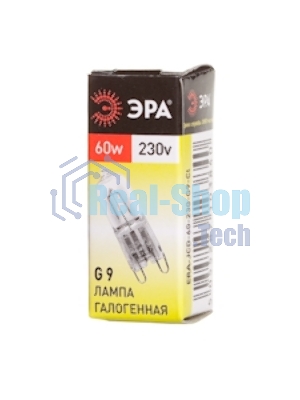 Лампа галогенная ЭРА G9-JCD-60-230V-Cl(100/1000/30000)