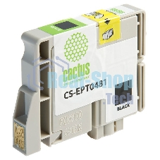 Картридж струйный Cactus CS-EPT0481 черный (14,4 мл) для Epson Photo R200/R220/R300/R320/R340/RX500/RX600/RX620/RX640
