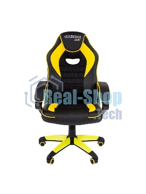 Кресло игровое Chairman game 16 Россия экопремиум черный/желтый (7028514)