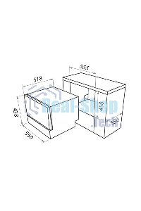 Встраиваемая посудомоечная машина Maunfeld MLP-06IM, белый, 55 см, 6 компл., 49 дБ, класс A+