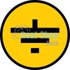 Самоклеящаяся этикетка Iek YPC20-ZAZEM-1-096 30х30 мм, символ 