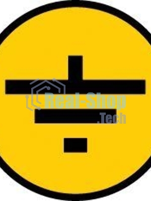 Самоклеящаяся этикетка Iek YPC20-ZAZEM-1-096 30х30 мм, символ 