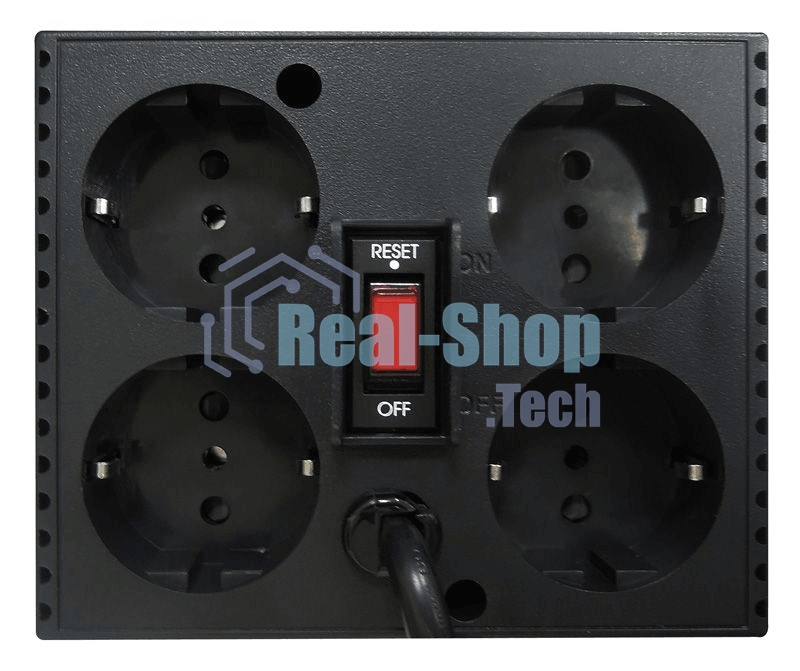 Стабилизатор напряжения Powercom TCA-2000 1000Вт 2000ВА черный