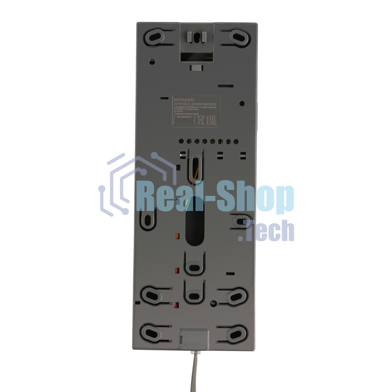 Трубка домофона с индикатором и регулировкой звука Rexant RX-321 серая