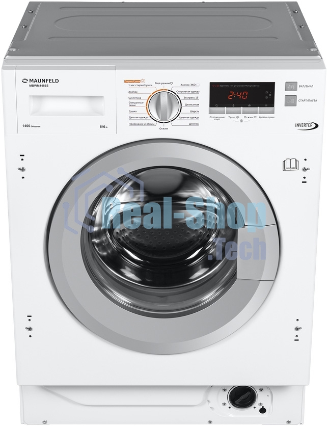 Встраиваемая стиральная машина Maunfeld MBWM1486S с сушкой