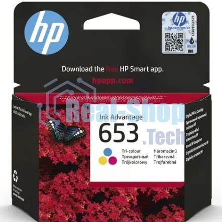 Картридж HP 653 струйный трехцветный (200 стр)