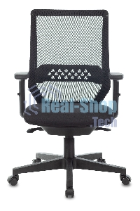Кресло компьютерное Бюрократ MC-611N TW-01 38-418 черный, сетка/ткань, крестовина пластик