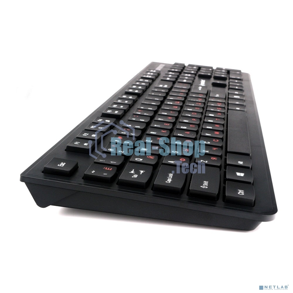 Комплект клавиатура+мышь проводные Gembird KBS-9050, черный,104кл, 3кн., каб.1.5м