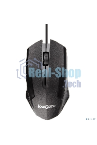 Мышь проводная ExeGate Professional Standard SH-9025L черный, 1000 dpi, USB, кнопки - 3