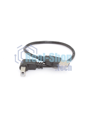 Кабель USB 2.0 на USB-B угол вниз 0,3 м