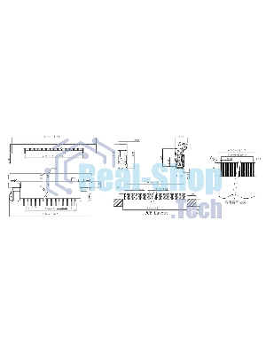 Разъем FPC Half Coverage Top Contact 0.5K-BS-28PWB 28 pin высота 2мм шаг 0,5мм