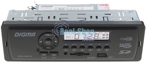 Автомагнитола Digma DCR-100G24, 1 DIN, USB Type-A, AUX