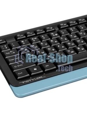 Комплект клавиатура+мышь A4Tech FStyler FG1035 беспроводной, USB, 2000 DPI, чёрный/синий