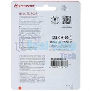 Флеш карта microSDHC 8Gb Class10 Transcend TS8GUSD300S w/o adapter