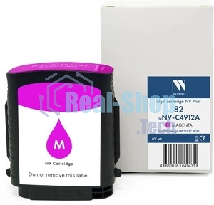 Картридж струйный NVPrint 82 (NV-C4912A) Magenta для HP DesignJet 500/800 (69 мл)