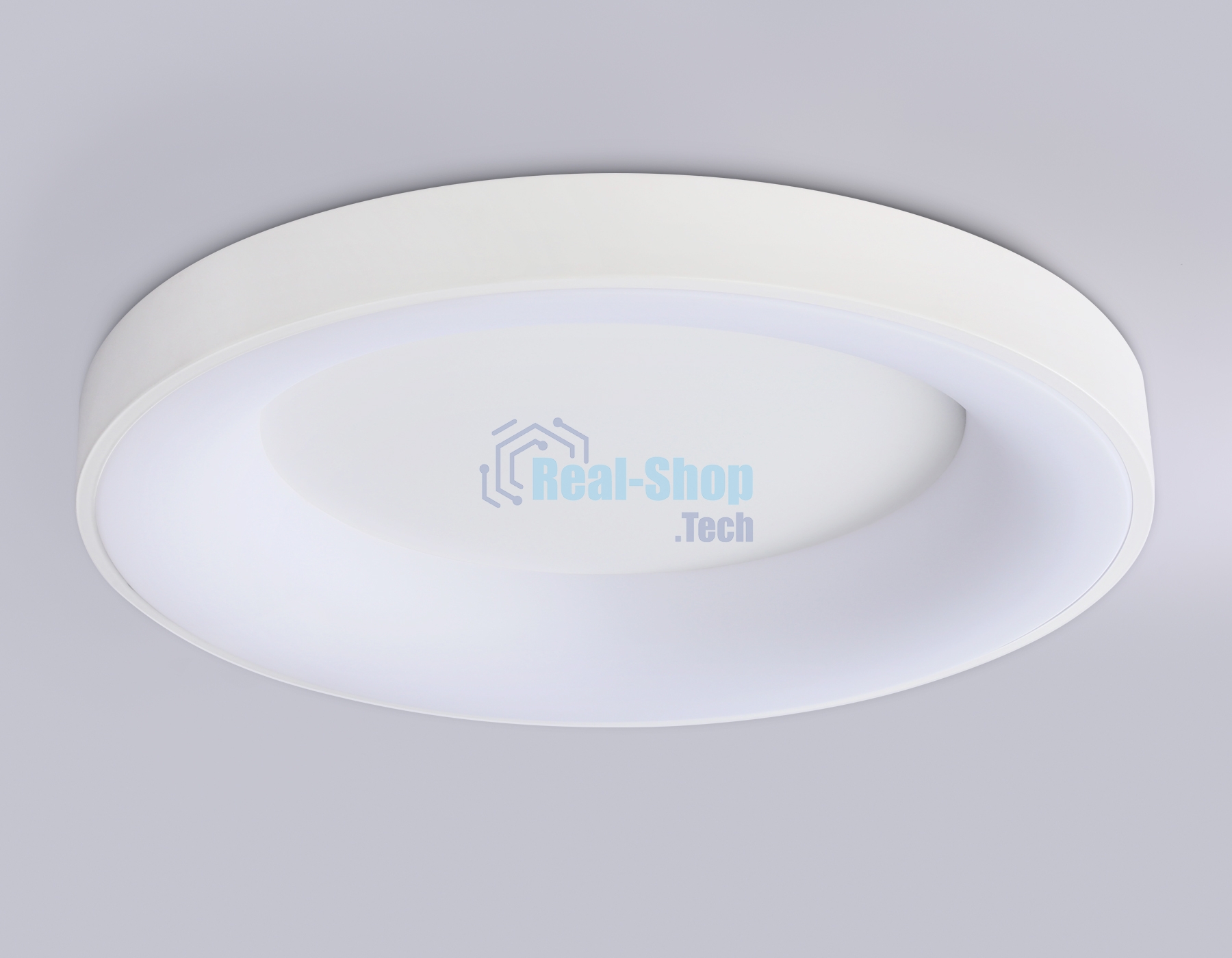 Потолочный светодиодный светильник Ambrella light FZ1401 WH белый IP20 48W 3000K-6500K D500*50 (ПДУ ИК)