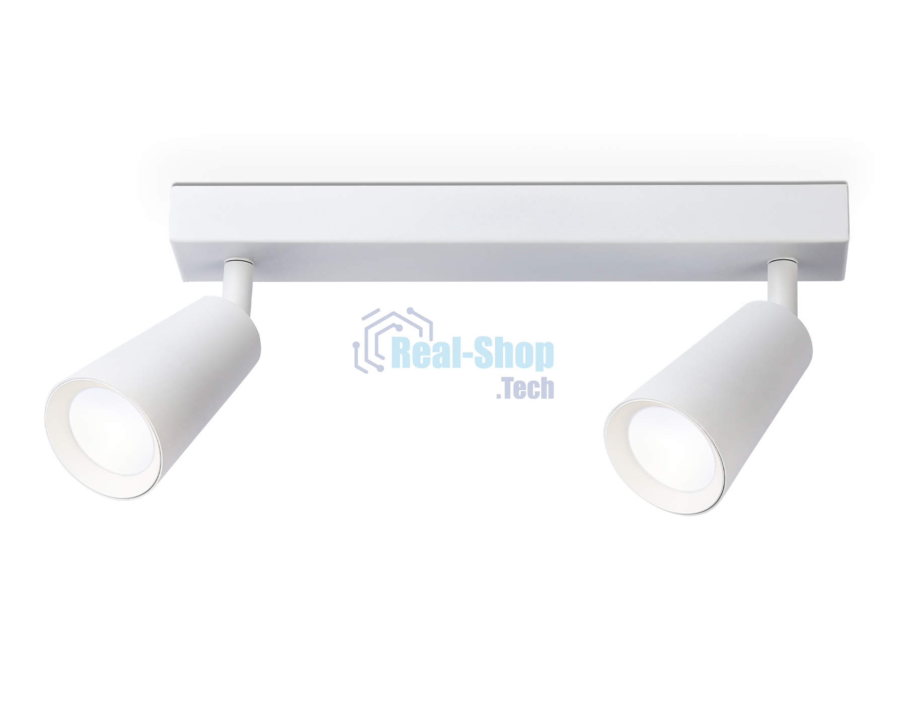 Накладной поворотный спот Ambrella light TA13145/2 WH белый GU10/2 max 12W 295*60*130
