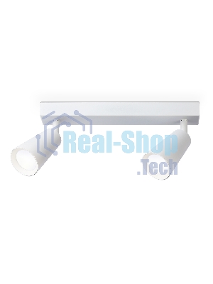 Накладной поворотный спот Ambrella light TA13145/2 WH белый GU10/2 max 12W 295*60*130