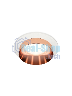 Комплект встраиваемого светильника Ambrella light XC6512025 SWH/PPG белый песок/золото розовое полированное MR16 GU5.3 (C6512, N6135)