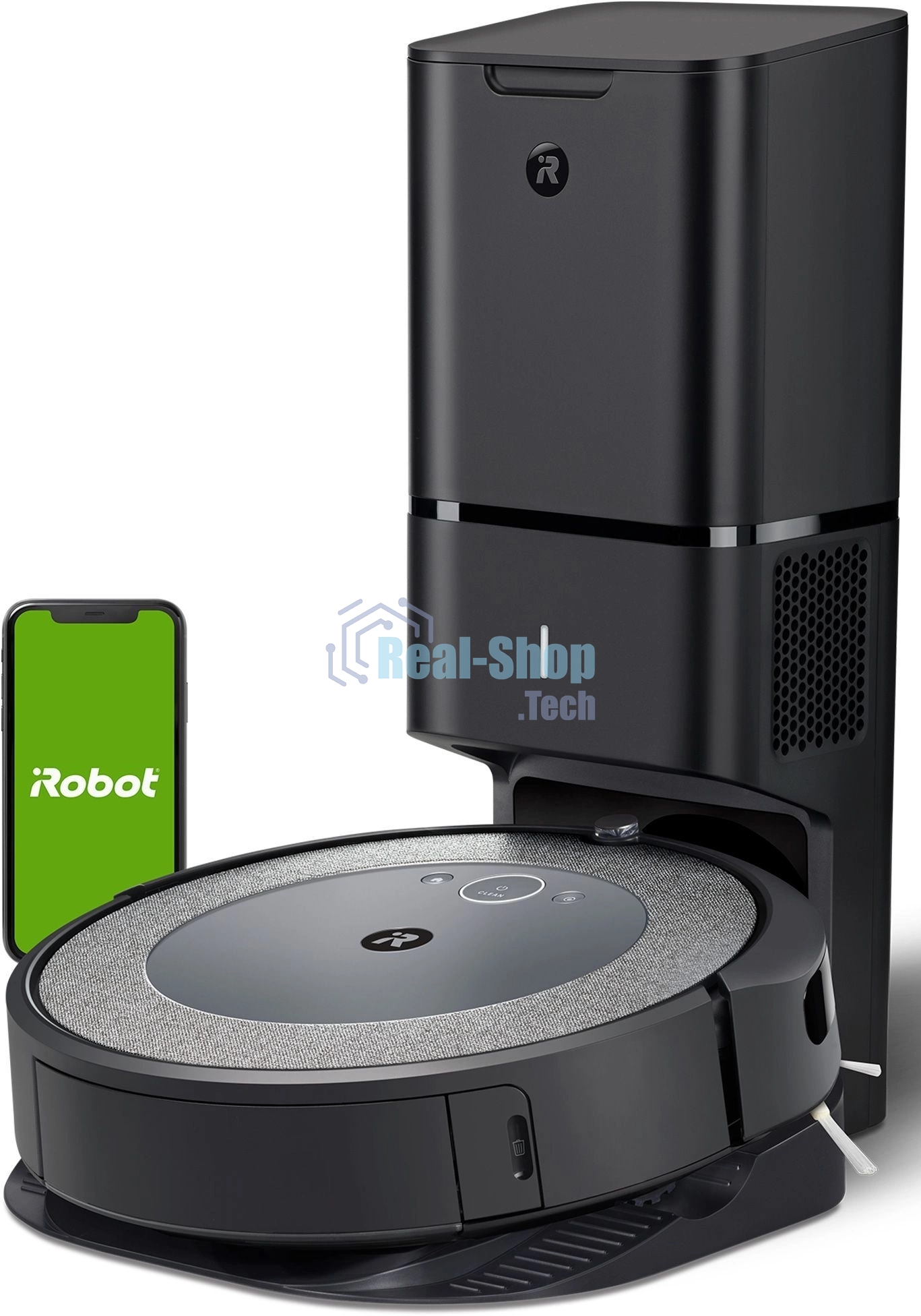 Робот-пылесос IROBOT Roomba i3+ серый/черный, 1800 мAч Li-Ion, уборка сухая, пылесборник контейнер 0.4 л
