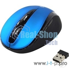 Мышь беспроводная беззвучная Smartbuy 612AG синяя, Blue LED SBM-612AG-BK