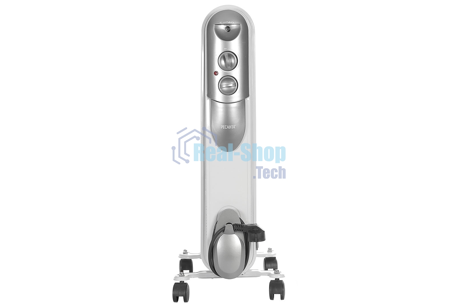 Масляный радиатор Ресанта ОМПТ- 9Н 67/3/4 2,0кВт, 450 140 650, 9 секций, 9,7 кг