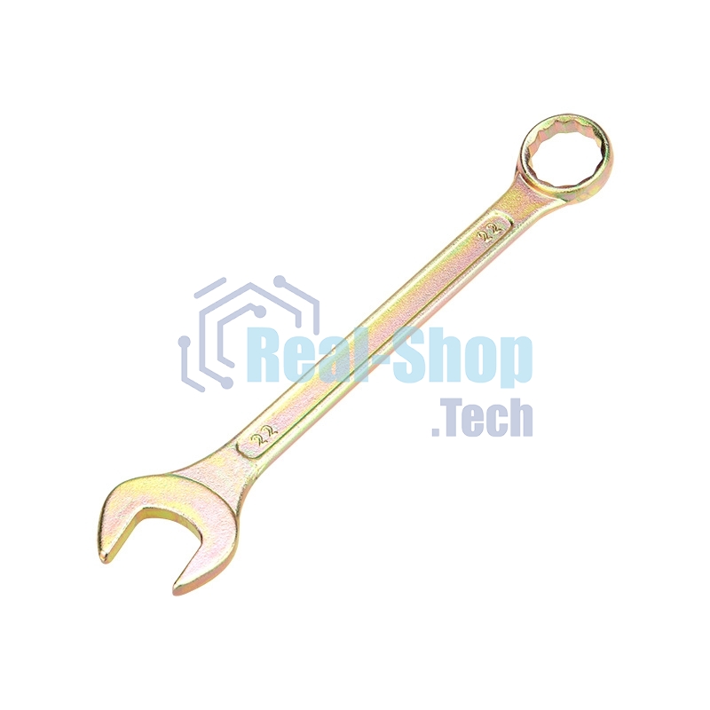 Ключ комбинированный Rexant 22 мм, желтый цинк