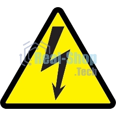 Самоклеящаяся этикетка Iek YPC30-MOLNI-5-100 130х130х130, символ 